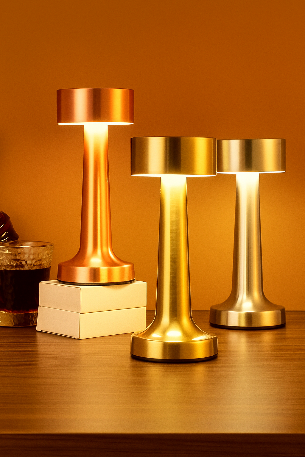 Luxury Dumbbell-Inspired Retro Metal Touch Lamp Aellona™