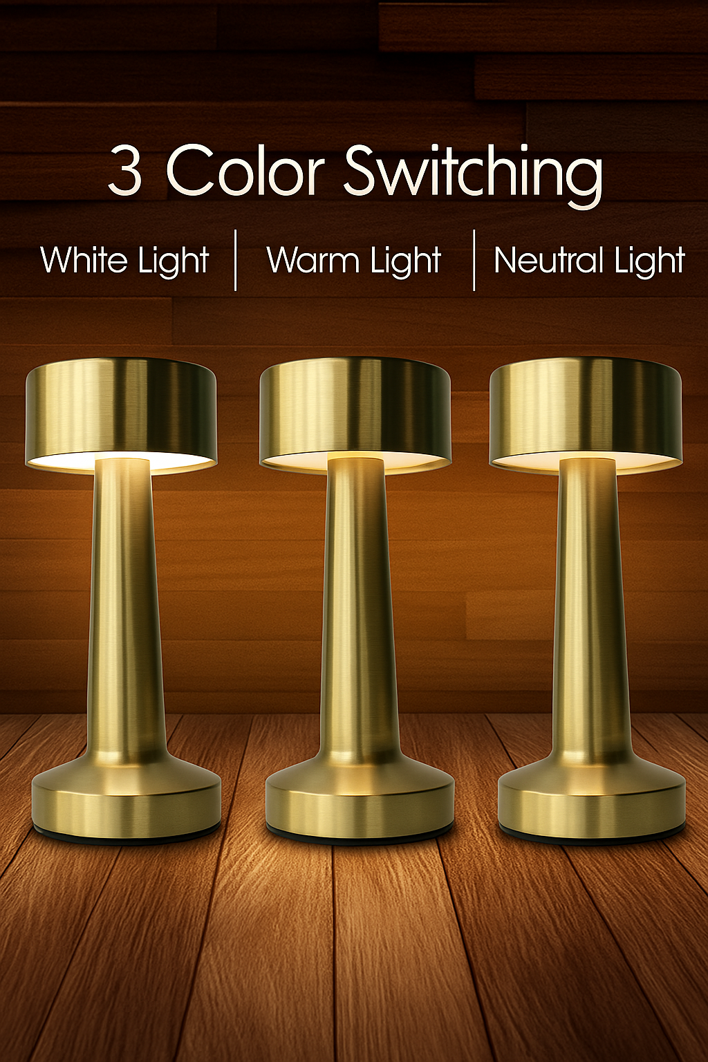 Luxury Dumbbell-Inspired Retro Metal Touch Lamp Aellona™