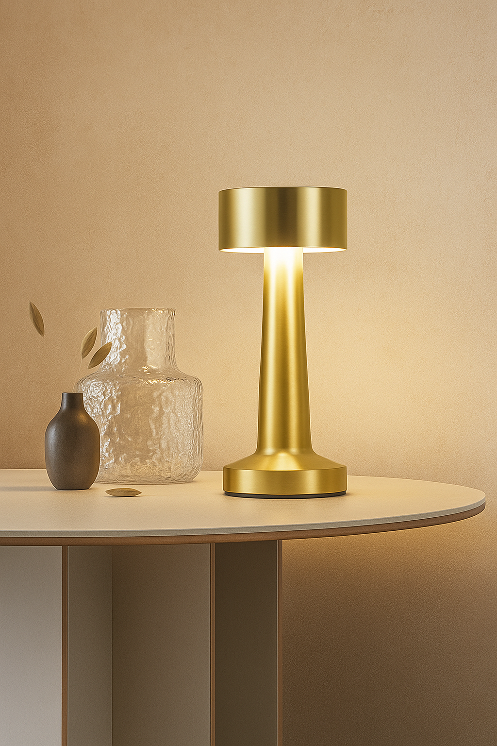 Luxury Dumbbell-Inspired Retro Metal Touch Lamp Aellona™