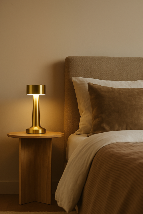 Luxury Dumbbell-Inspired Retro Metal Touch Lamp Aellona™