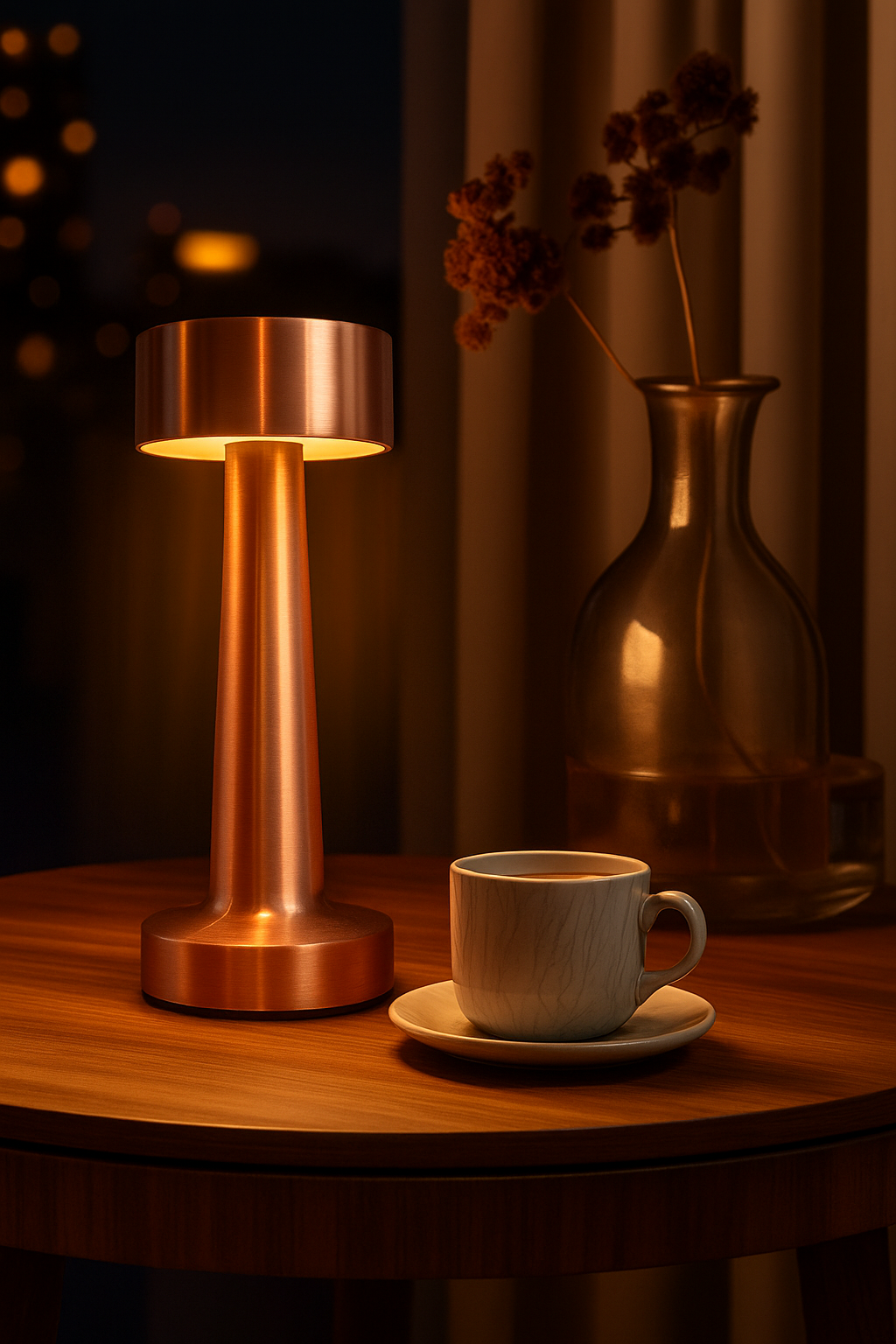Luxury Dumbbell-Inspired Retro Metal Touch Lamp Aellona™