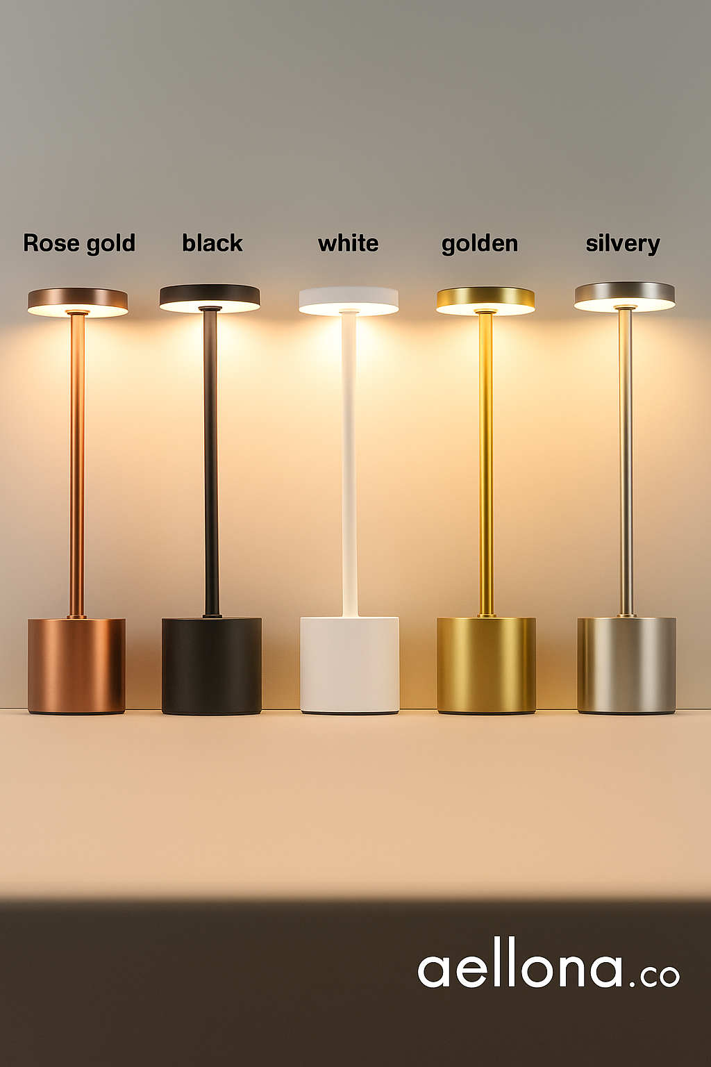 Minimalist Long-Neck LED Touch Lamp | Aellona™
