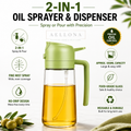 2 in 1 Oil Dispenser Glass Bottle for kitchen (500ML)