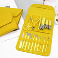 Manicure Set Nail Clipper Kit 16 Pieces Stainless Steel Manicure Kit Professional Pedicure Set for Women Nail Care Tools with Luxurious Travel Case